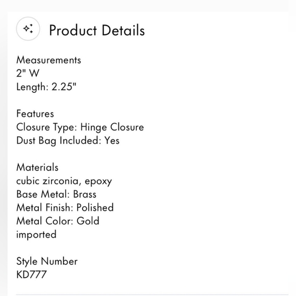 🔹️Kate Spade🔹️ Sweet Citrus Hinge Cuff bracelet $129 - Picture 5 of 8